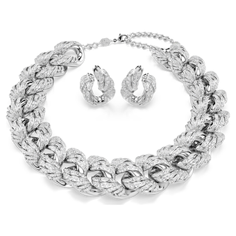 swarovski طقم vienna، طقم  2 ، قطع متنوع، لون أبيض، طلاء روديوم