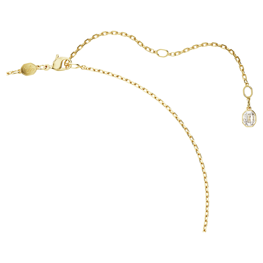 swarovski قلادة lucent، شكل مُثَمَّن، لون أصفر، طلاء باللون الذهبي