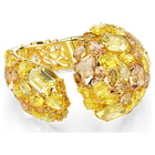 swarovski gema cuff yellow gold tone plated