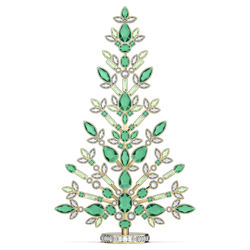 swarovski مجسم شجرة العيد، عائلة gema، لون أخضر