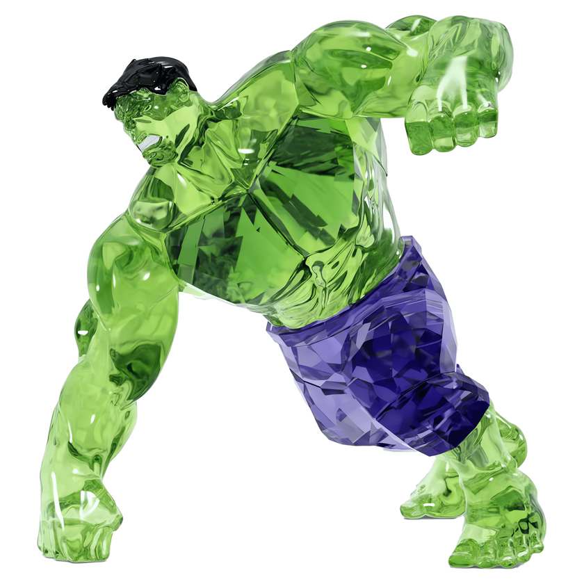 swarovski مجسم hulk، مجموعة marvel