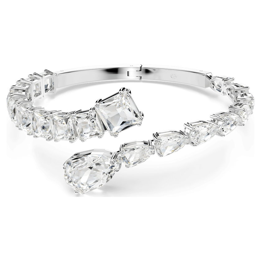 swarovski سوار matrix، قطع متنوع، لون أبيض، طلاء روديوم
