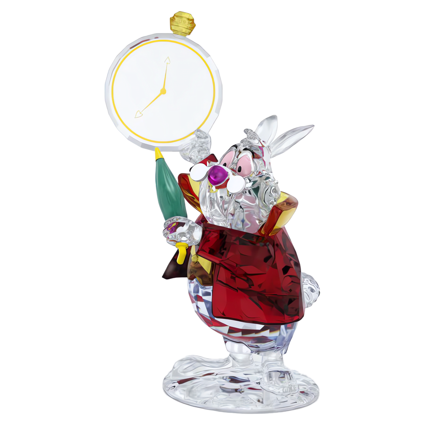 swarovski مجسم الأرنب الأبيض من alice in wonderland