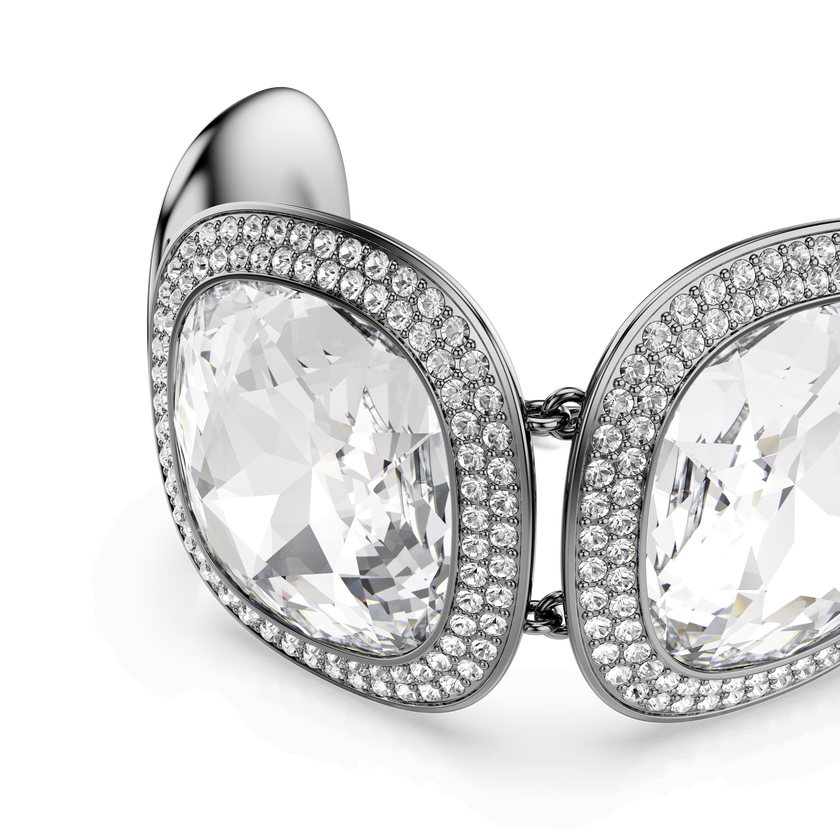 swarovski سوار una angelic، قطع كوشن، لون أبيض، طلاء روتينيوم