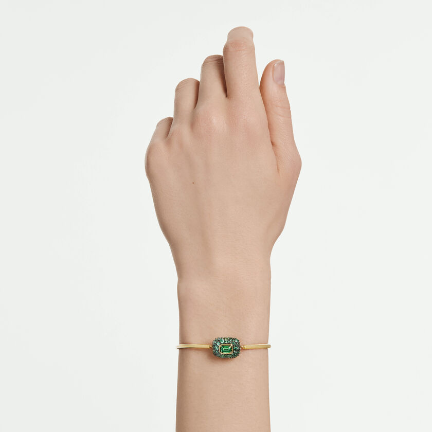 swarovski سوار sublima، قطع مُثَمَّن، لون أخضر، لمسة نهائية من الذهب عيار 18 قيراط