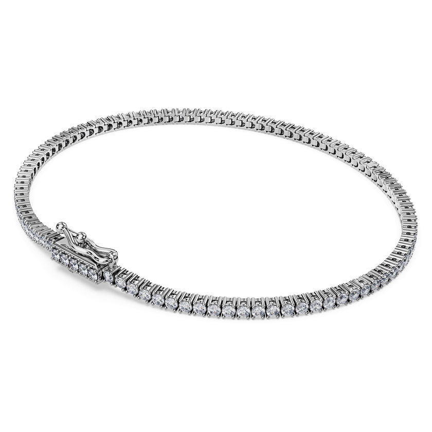 swarovski سوار تنس eternity، أحجار ألماس مُصنعة في المختبر بإجمالي 1 5 قيراط، ذهب أبيض عيار 18