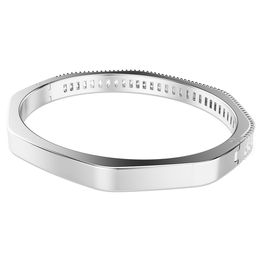 swarovski سوار matrix، قطع باغيت، لون أبيض، طلاء روديوم