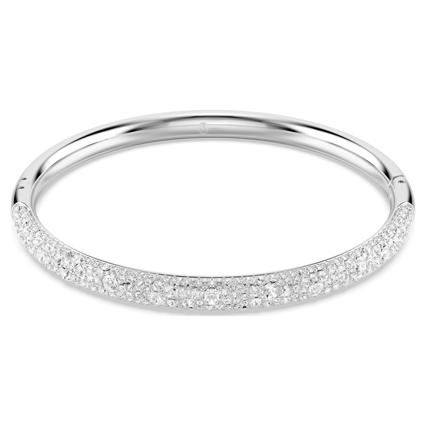 swarovski سوار sublima، كريستالات متراصة، لون أبيض، طلاء روديوم