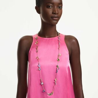 swarovski سلسلة gema، قطع متنوع، ألوان متعددة، طلاء باللون الذهبي