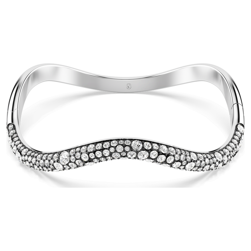 swarovski سوار sublima، قطع مستدير، لون أبيض، طلاء روديوم