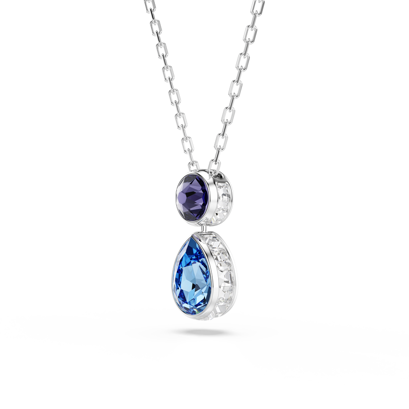 swarovski قلادة chroma، قطع متنوع، ألوان متعددة، طلاء روديوم