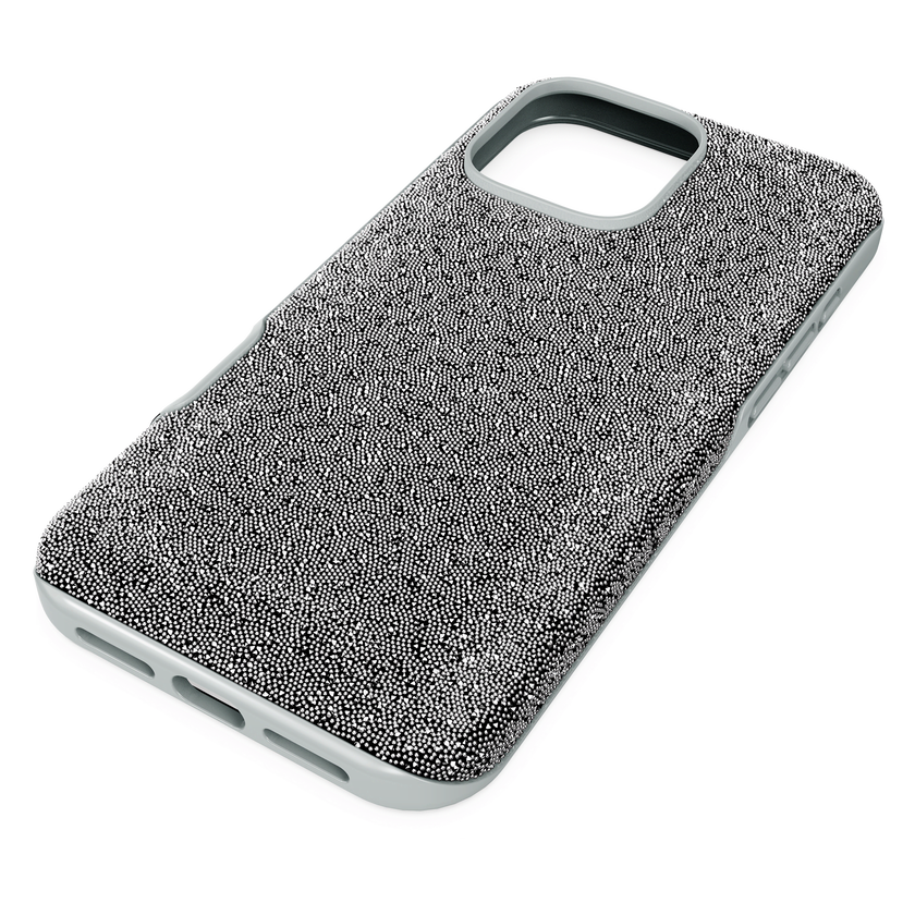 swarovski حافظة high للهاتف الذكي، iphone  16 pro max، لون فضي