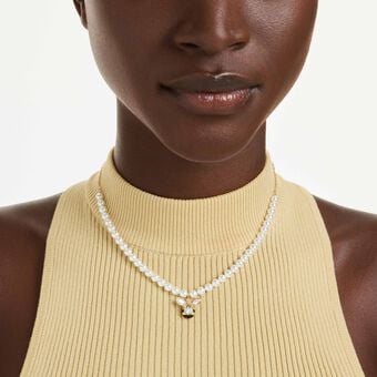 swarovski حلية idyllia، قطع متنوع، شكل نحلة، ألوان متعددة، طلاء باللون الذهبي