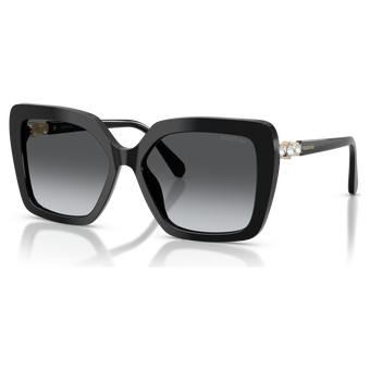 swarovski نظارة شمسية، شكل مربع، sk6049، لون بني