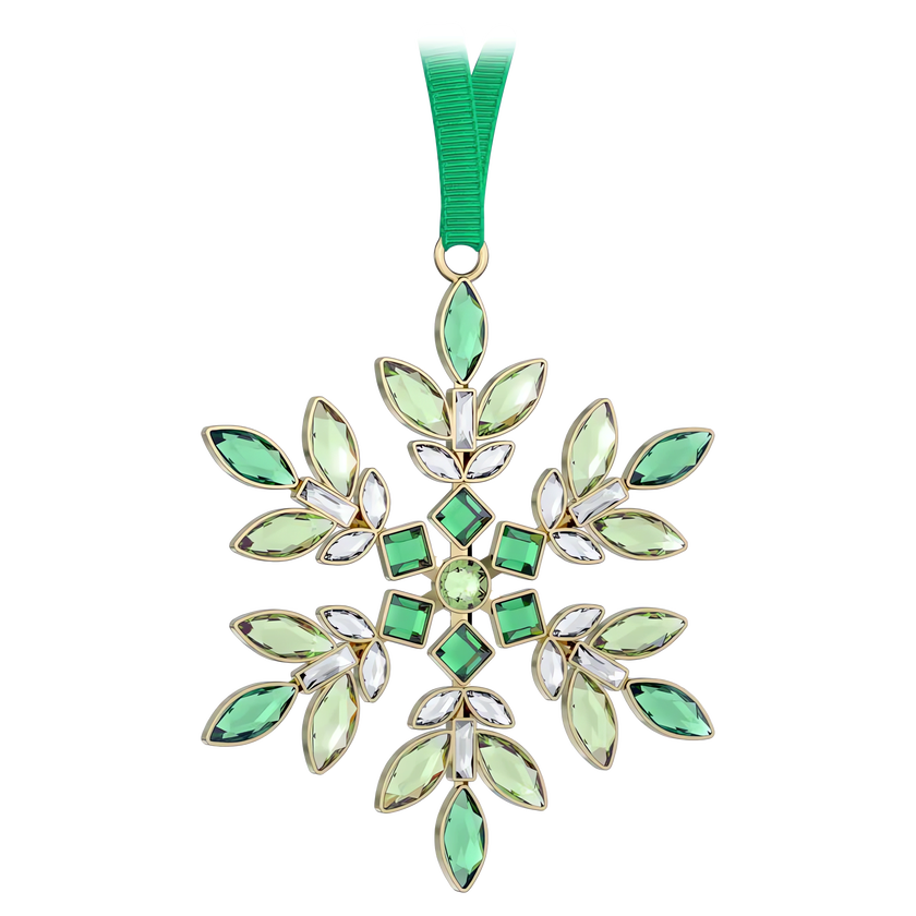 swarovski قطعة زينة للأعياد، عائلة gema، لون أخضر