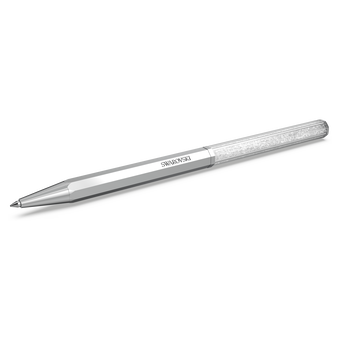 swarovski قلم حبر جاف crystalline، شكل مثمن، لون فضي، طلاء كروم
