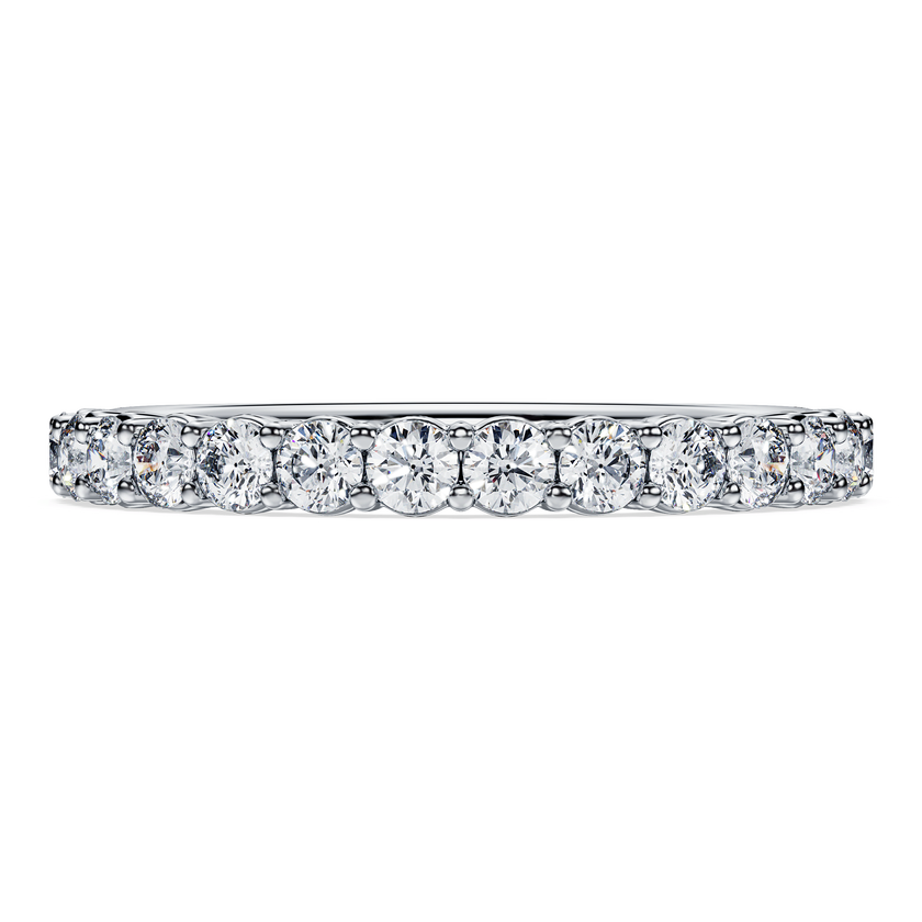 swarovski دبلة eternity، أحجار ألماس مُصنعة في المختبر بإجمالي 0 5 قيراط، ذهب أبيض عيار 18