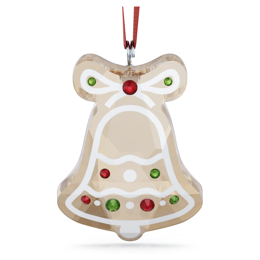 swarovski قطعة زينة holiday cheers على شكل كعكة الزنجبيل بتصميم جرس