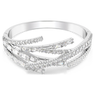 swarovski matrix bangle mixed cuts white rhodium plated