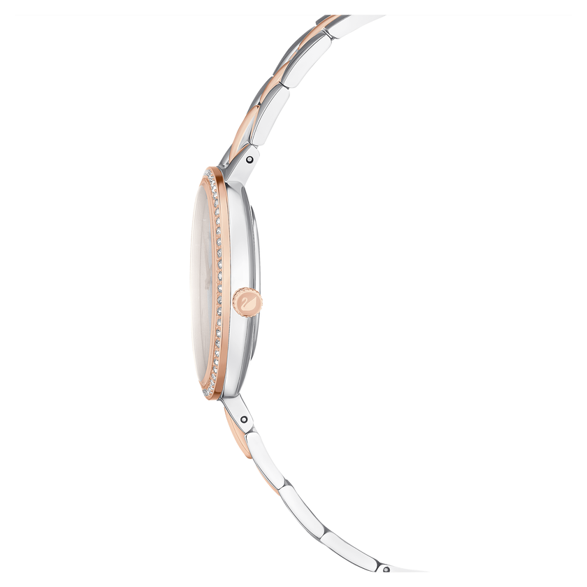 swarovski ساعة cosmopolitan، صناعة سويسرية، سوار معدني، لون أبيض، لمسة نهائية بمعادن مختلطة