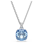 swarovski قلادة millenia، قطع الوسادة، لون أزرق، طلاء روديوم
