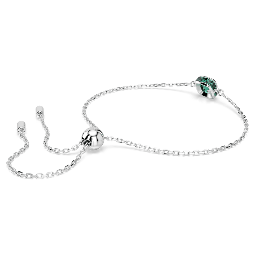 swarovski سوار birthstone، قطع مربع، may، لون أخضر، طلاء روديوم