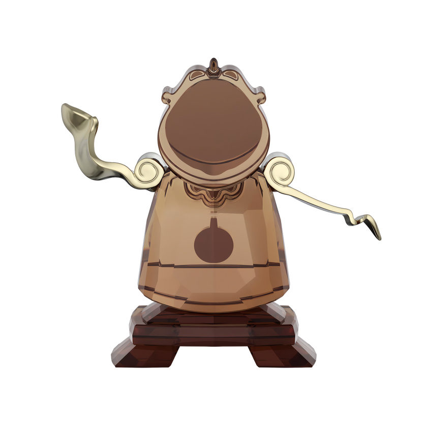 swarovski مجسم شخصية cogsworth، مجموعة beauty and the beast