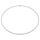 swarovski عقد تنس eternity، أحجار ألماس مُصنعة في المختبر بإجمالي 3 قيراط، ذهب أبيض عيار 18