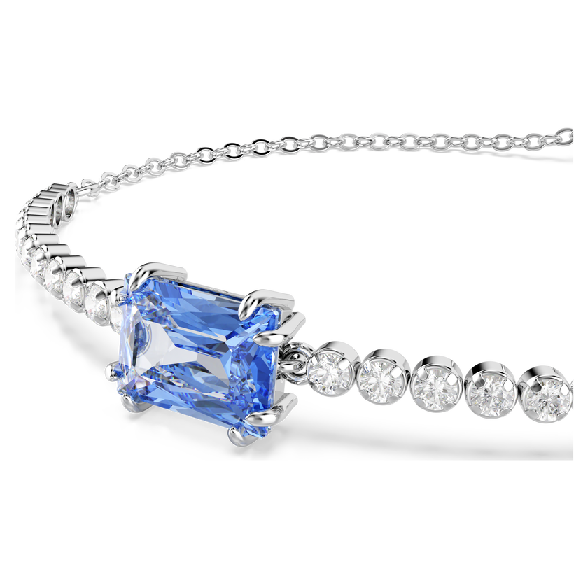 swarovski سوار matrix tennis، قطع متنوع، لون أزرق، طلاء روديوم