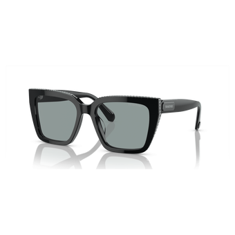 نظارة شمسية، شكل مربع، SK6013EL، لون أسود swarovski نظارة شمسية، شكل مربع، sk6013el، لون أسود