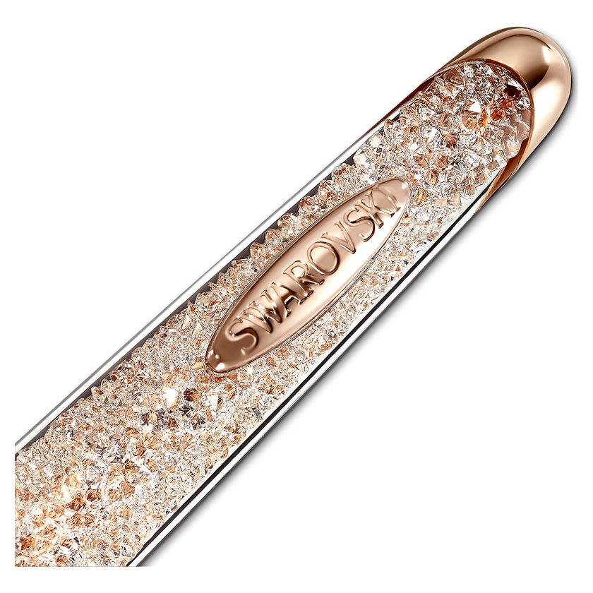 swarovski قلم حبر جاف crystalline nova، لون ذهبي، طلاء ذهبي وردي
