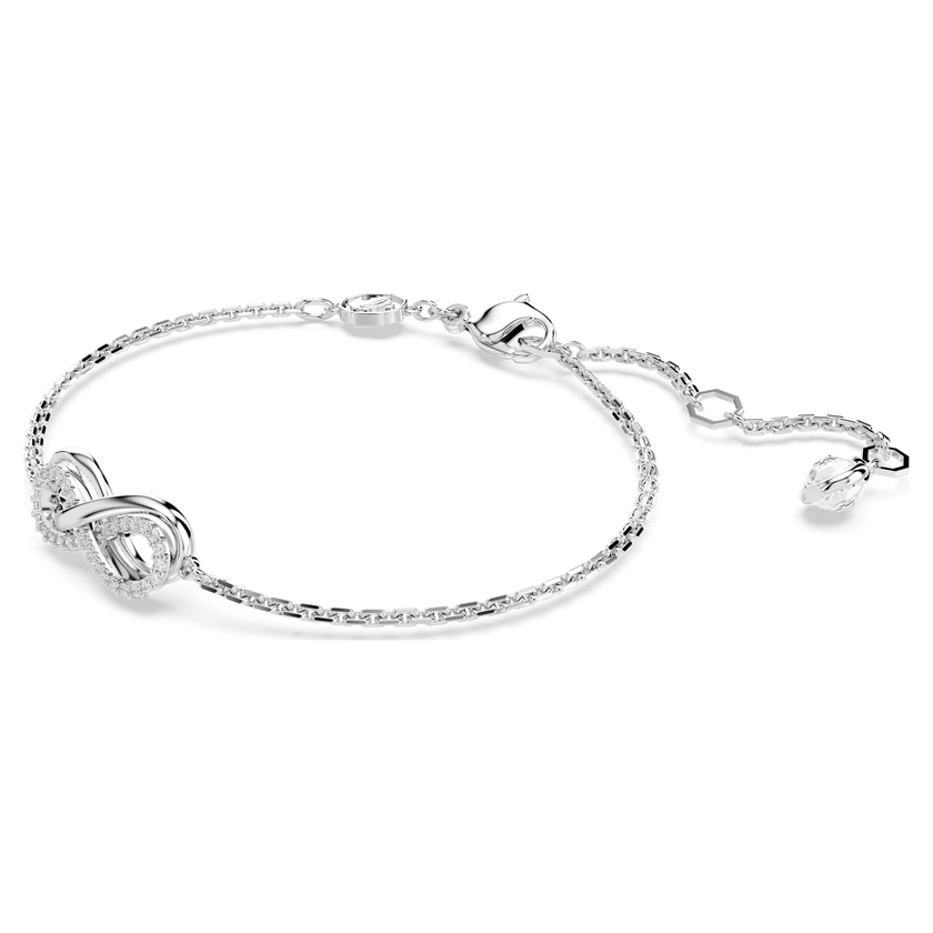 swarovski سوار hyperbola، شكل إنفينيتي، لون أبيض، طلاء روديوم