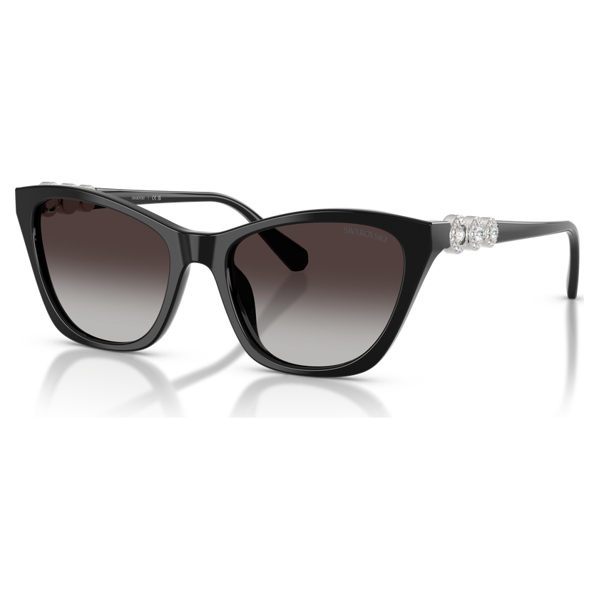 swarovski نظارات شمسية، شكل كات آي، sk6068، لون أسود