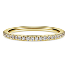 swarovski خاتم eternity، ألماس مُصنع في المختبر بإجمالي 0 2 قيراط، شكل دائري، ذهب أصفر عيار 18