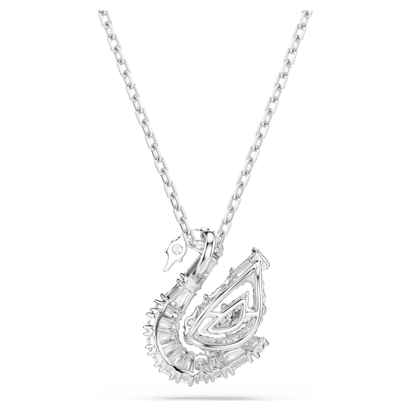 swarovski قلادة swan، قطع متنوع، بجعة، لون أبيض