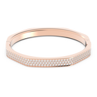 swarovski سوار dextera، قطع مثمن، لون أبيض، طلاء باللون الذهبي الوردي