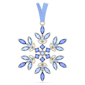swarovski قطعة زينة للأعياد، عائلة gema، لون أزرق