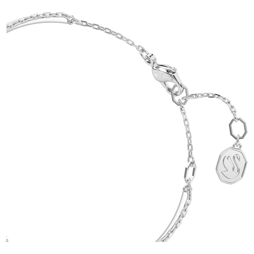 swarovski سوار hyperbola، شكل إنفينيتي، لون أبيض، طلاء روديوم