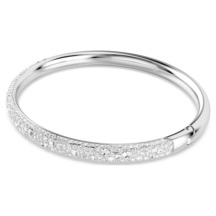 swarovski سوار sublima، كريستالات متراصة، لون أبيض، طلاء روديوم