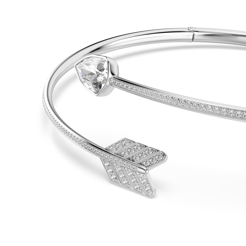 swarovski عقد شوكر idyllia، قطع متنوع، شكل سهم، لون أبيض، طلاء روديوم