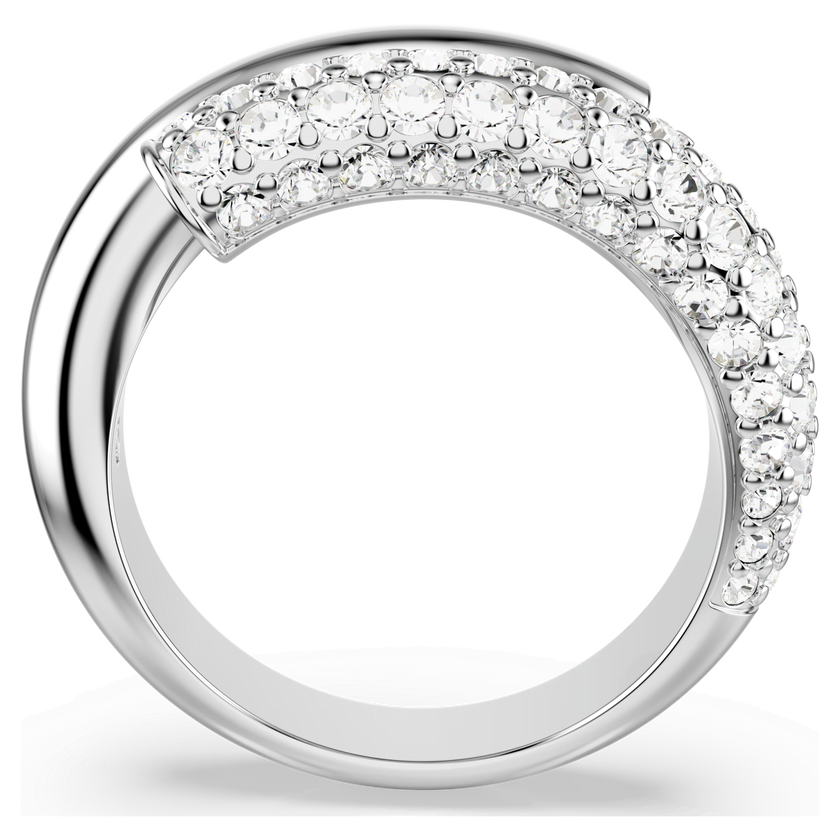 swarovski خاتم dextera، لون أبيض، طلاء روديوم