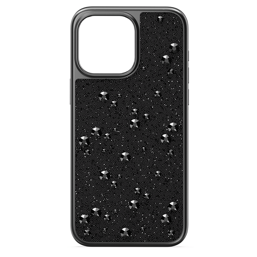 swarovski حافظة high للهاتف الذكي، iphone  15 pro max، لون أسود