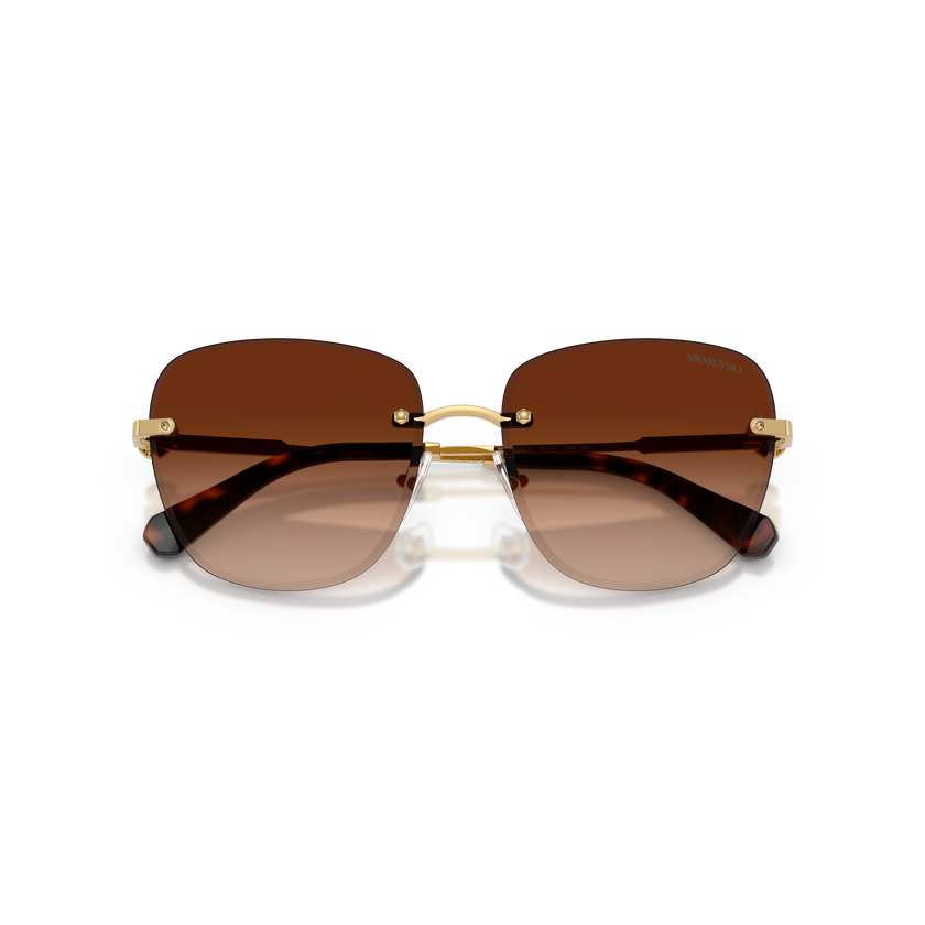 swarovski sunglasses  square shape  sk7043  brown