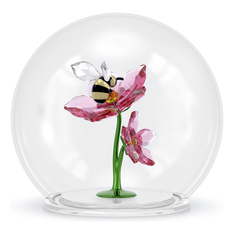 swarovski idyllia glass ball bee and flowers