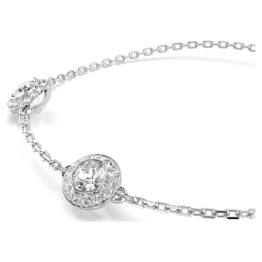 swarovski سوار una angelic، قطع مستدير، حليات ثنائية الوجه، لون أبيض، طلاء روديوم