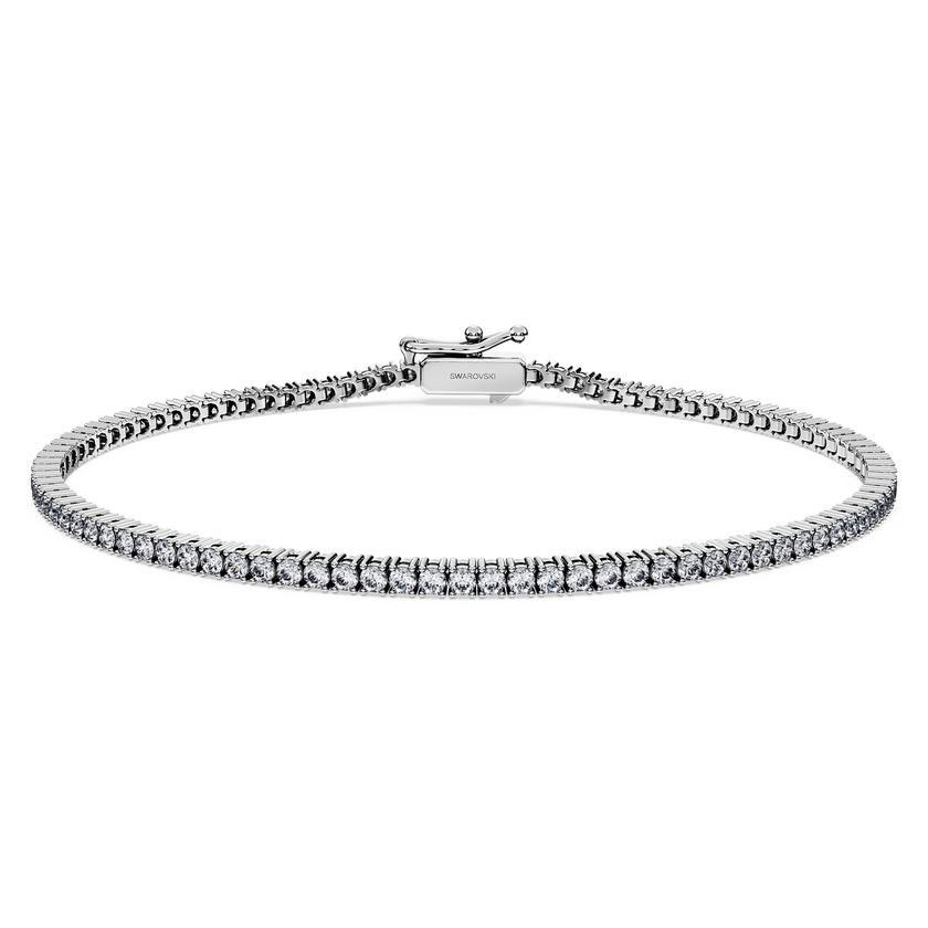 swarovski سوار تنس eternity، أحجار ألماس مُصنعة في المختبر بإجمالي 1 5 قيراط، ذهب أبيض عيار 18