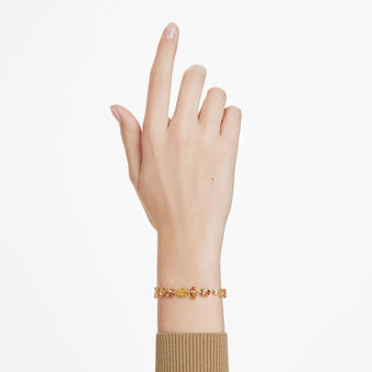 swarovski سوار gema، قطع متنوع، لون أصفر، لمسة نهائية من الذهب عيار 18 قيراط