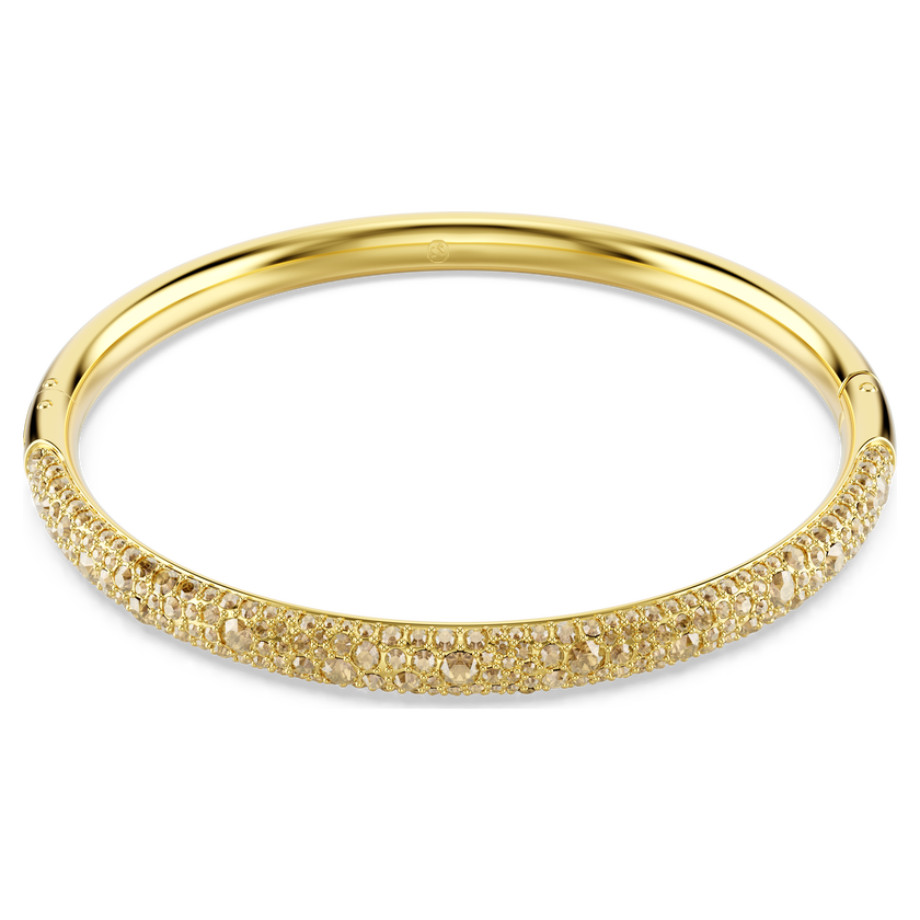 swarovski سوار sublima، كريستالات مُتراصَّة غير متماثلة، لون أبيض، طلاء باللون الذهبي
