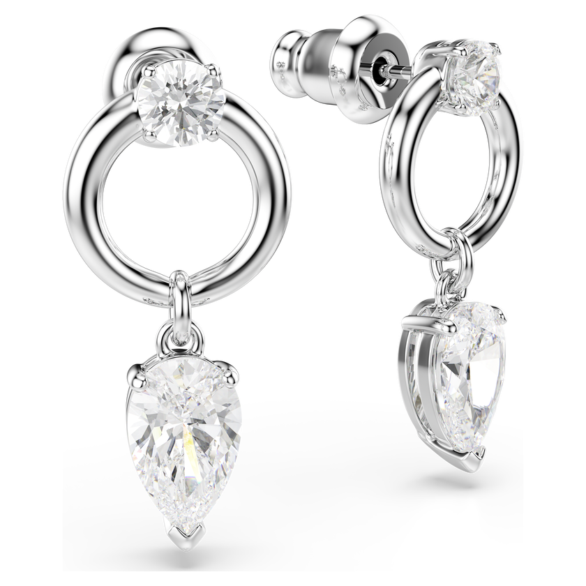 swarovski أقراط متدلية mesmera، قطع متنوع، لون أبيض، طلاء روديوم