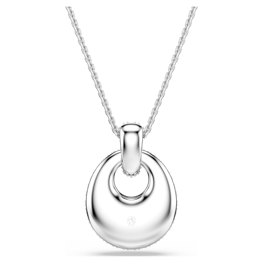 swarovski قلادة sublima، لون أبيض، طلاء روديوم